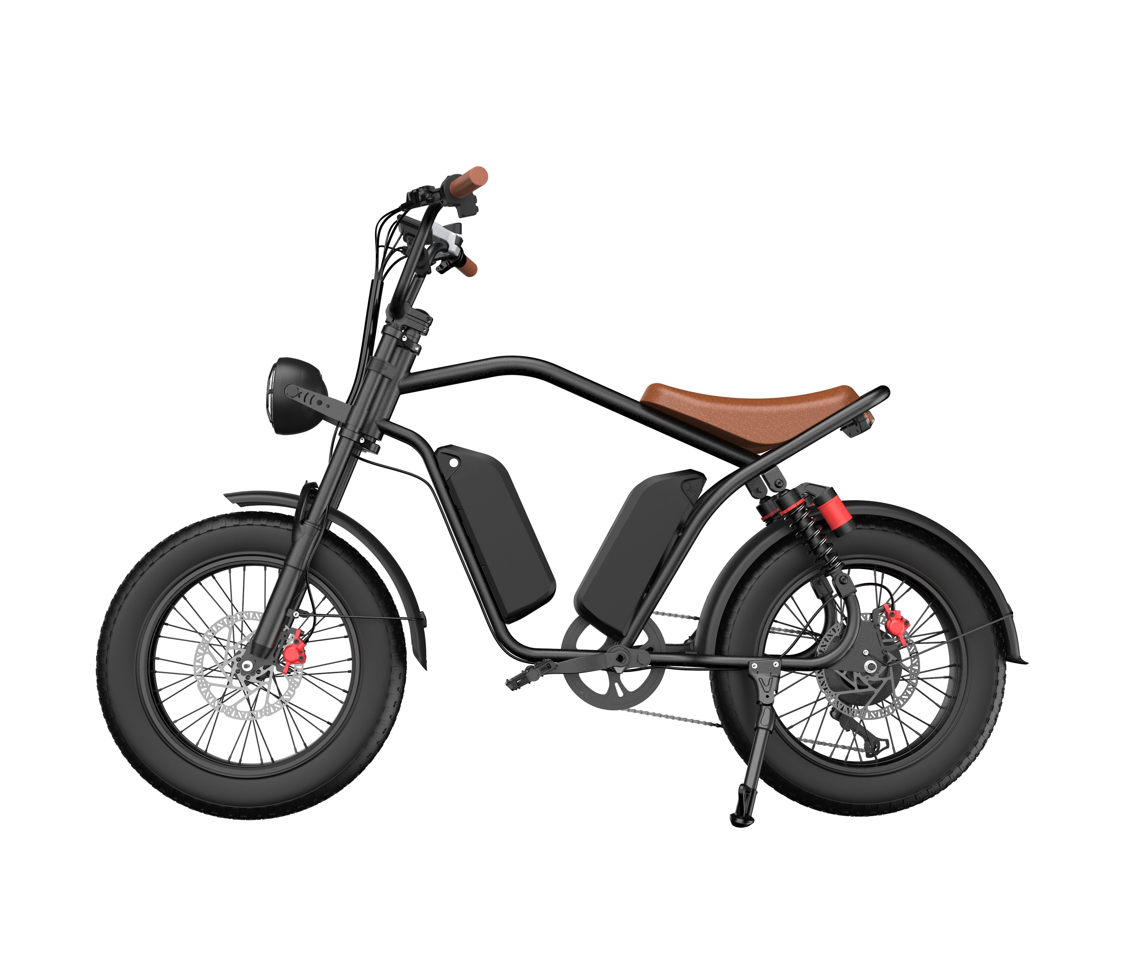 Bicicleta elétrica retrô Laifook U13, dupla bateria, longa autonomia